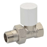 56020404 Кран радіаторний Ø1/2″ прямий PN10 +95°C Idrosanitaria Bonomi