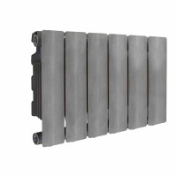 Радіатор опалення 350/100 алюміній (8 секцій) BLITZ SUPER B4 PURE METAL 16 атм ΔT 70K 1138 Ват FONDITAL