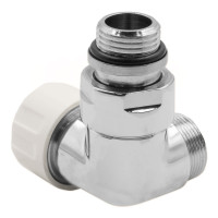 V75111BDX Термоклапан трьохосьовий ХРОМ Ø1/2″ х 24-19 DX (правий) CORNER-THERMO Carlo Poletti Srl