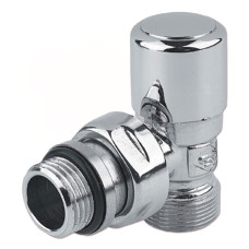 V140211CB Кран відсікаючий кутовий ХРОМ Ø1/2&Prime; х 24-19 FIRST Carlo Poletti Srl