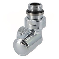 V174211CBDX Кран відсікаючий трьохосьовий ХРОМ Ø1/2&Prime; х 24-19 DX (правий) FIRST CORNER Carlo Poletti Srl