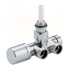 V81112B50DX Термостатичний вузел (одно/двотрубний) для рушникосушарки ONE-THERMO ХРОМ ПРАВИЙ Ø1/2&Prime; З x 3/4&Prime; EK 50 мм Carlo Poletti Srl