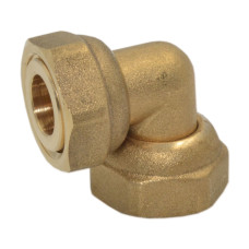 7718345 Коліно латунне з накидними гайками Ø1/2″ НГ х Ø1/2″ НГ Comisa S.p.A.