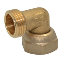 7718362 Коліно латунне з накидною гайкою Ø3/4″ З х Ø3/4″ НГ Comisa S.p.A.