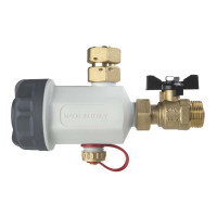 RE6170110 Магнітний фільтр-шламовідділювач FDM 1P 3/4&Prime; 90°C/600 μ/3 bar ATLAS FILTRI