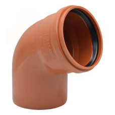 013115E Коліно (зовнішня каналізація) Ø110 67° PVC (Ral 8023) REDI s.p.a.