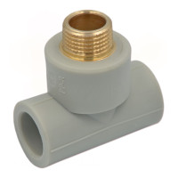 P330032100 Трійник PP-R з зовнішньою різьбою Ø32 x 1&Prime; x 32 PRAWTECH Sp. z o.o.