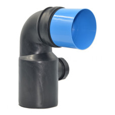 58.902.00..0000 Коліно 90° з правим відводом Ø50/40 до інсталяції Ø110/90 SANIT (Germany)