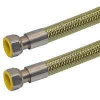 T04S20S20750 SuperGas Шланг-трубка нержавійка для газу Ø1/2&Prime; х 1/2&Prime; ВВ L=0,75 м PARIGI