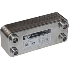 17B1902002 Теплообмінник ZB 190 (INOX AISI 316L) 20 пластин 2 x Ø1/2&Prime;G / 2 x Ø3/4&Prime;G -10/+120°C Zilmet S.p.A.