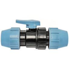 1070 UNIDELTA Кран кульовий для ПЕ труб Ø50 x 50 PP-B (УФ захист)