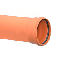 Труба для зовнішньої каналізації SN8 Ø160 x 4,9 мм L=3000 мм PVC Valrom Україна