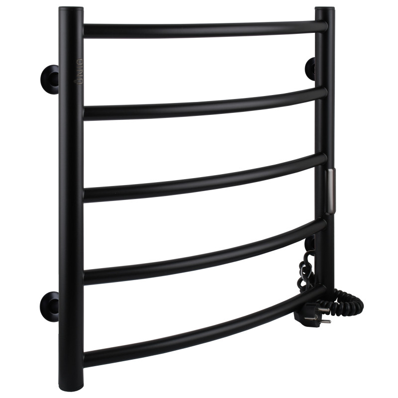 Рушникосушарка UNIO LD ЕU 500-500-5 BLK Драбинка Дуга електро чорна