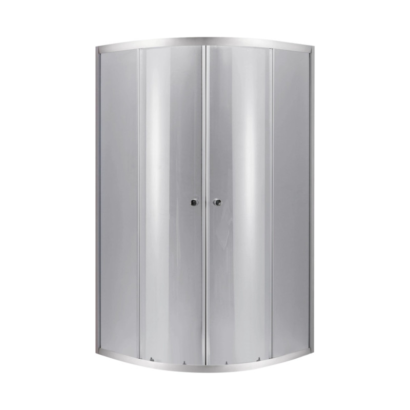Lidz Набор: Душевая кабина Latwa SC90x90.SAT.LOW.DGR, полукруглая, стекло тонированное 4 мм + Душевой поддон Kapielka ST90x90x14