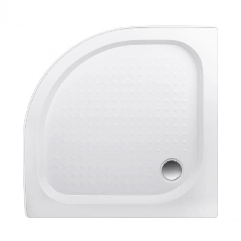 Lidz Набор: Душевая кабина Latwa SC90x90.SAT.LOW.DGR, полукруглая, стекло тонированное 4 мм + Душевой поддон Kapielka ST90x90x14