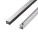 Душові двері в нішу Qtap Taurus CRM201-11.C6 97-108x200 см, скло Clear 6 мм, покриття CalcLess