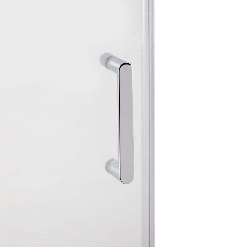 Душові двері в нішу Qtap Taurus CRM201-11.C6 97-108x200 см, скло Clear 6 мм, покриття CalcLess