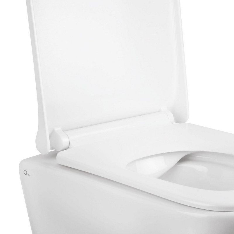 Готове рішення Qtap для ванної кімнати: підвісний унітаз Tern Rimless 490x340x350 + комплект інсталяції Nest 4 в 1 (лінійна клавіша White)