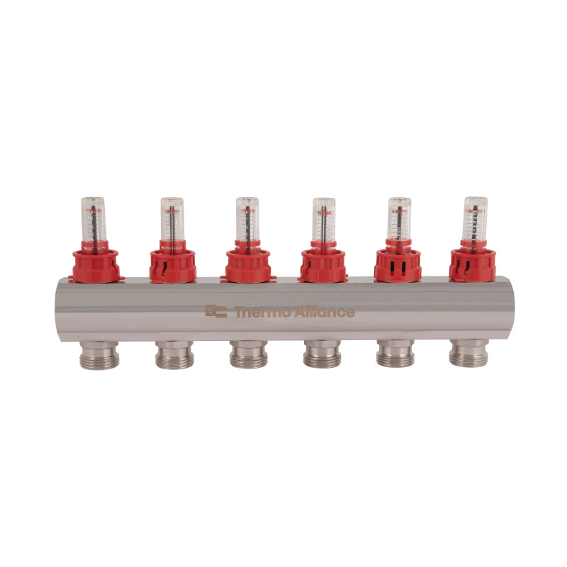 Колектор з витратомірами Thermo Alliance Standart 1" 6 виходів SD235W6