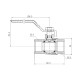 Кран кульовий Thermo Alliance Forte 3/4" ВР для газа (ручка) SF600G20
