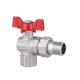 Кран кульовий "Американка" SD Forte 1/2" кутовий SF221W15