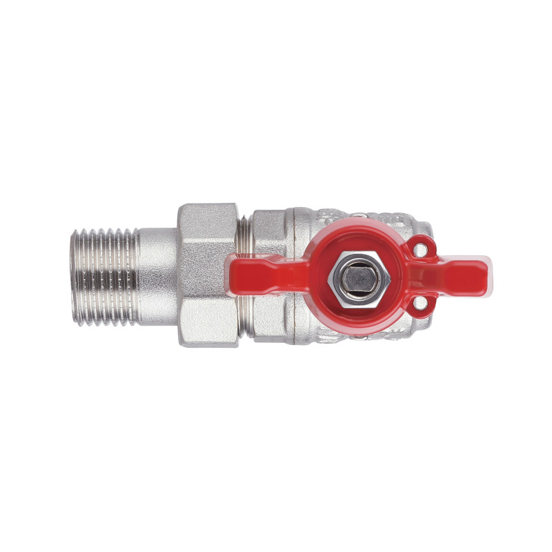 Кран кульовий "Американка" SD Forte 1/2" кутовий SF221W15