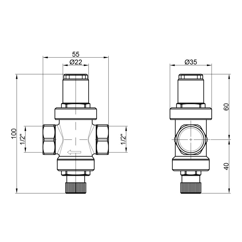 Редуктор Icma 1/2" №247