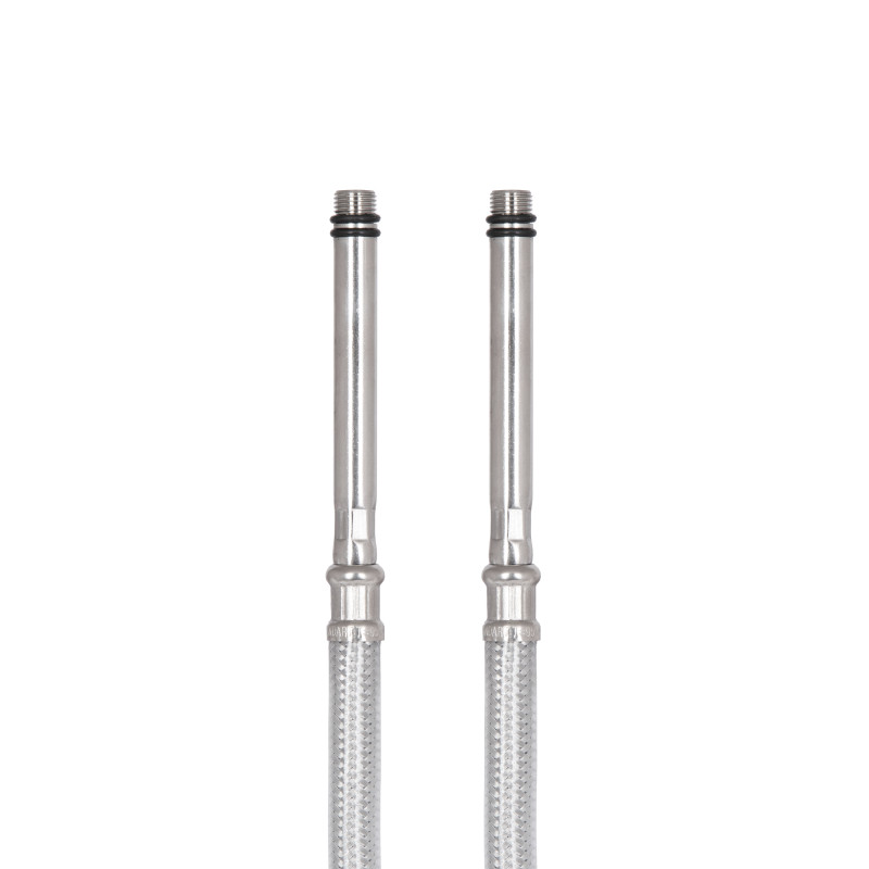 Шланг для змішувача Thermo Alliance Standart 80 см, нерж. обплетення в силіконі, М10x1/2"В довгий (пара) TAS391W80L