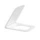 Сидіння для унітазу Qtap (Gemini 520) 448x357x38,5 мм, White, з мікроліфтом, Slim Duroplast, Quick Release QTSC179W49386