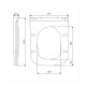 Сидіння для унітазу Qtap (Gemini 520) 448x357x38,5 мм, White, з мікроліфтом, Slim Duroplast, Quick Release QTSC179W49386