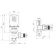 Термокомплект Icma 1/2" з антипротіканням кутовий №KIT_1100+774-940+805-940