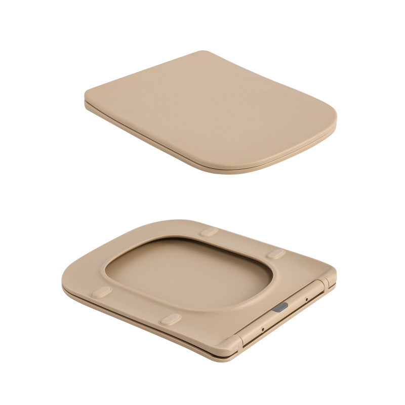 Унітаз підвісний Qtap Tern Ultra Quiet 520×345×325 мм, Beige, з сидінням Slim Duroplast / Soft-close / Quick Release QTTER26SB49001