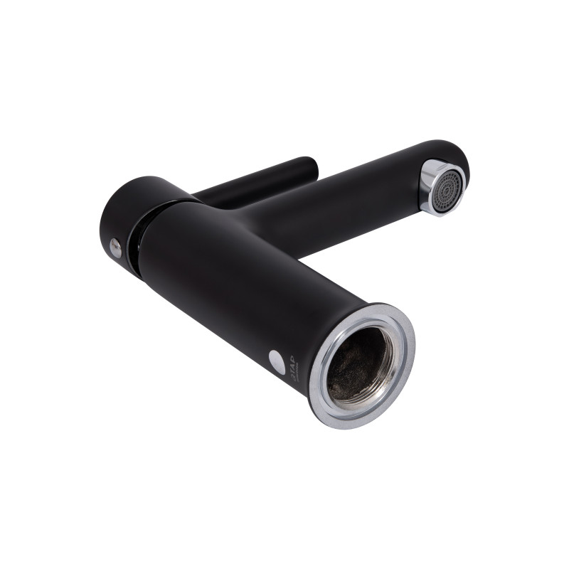 Змішувач для раковини Qtap Grand QTGRABCR001F Chrome/Black