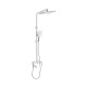 Душова система універсальна Qtap Swan Cascada на три споживача (з виливом) QTSWA111CRW45570 Chrome/White