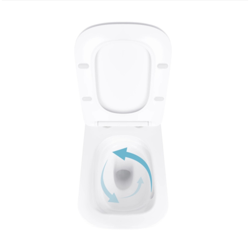 Готове рішення Qtap для ванної кімнати: підвісний унітаз Tern Ultra Quiet 525x345x360 + комплект інсталяції Standard (лінійна клавіша White)