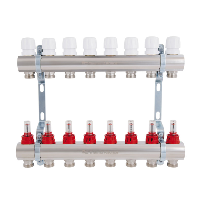Колектор з витратомірами Thermo Alliance Standart 1" 8 виходів SD235W8