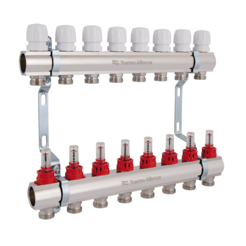 Колектор з витратомірами Thermo Alliance Standart 1" 8 виходів SD235W8