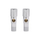 Комплект кутових кранів  Thermo Alliance Standart (круг, чорний) 1/2"ЗЗ, нерж, хром, керам. буксу TAS350W1515B