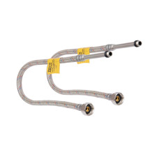 Шланг гнучк. нерж. обплет. силікон довгий (пара) L-80cм. 1/2"в хМ10з SF380W80 Thermo Alliance Forte
