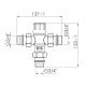 Змішувач термостатичний Thermo Alliance Forte 3/4" SF010W20
