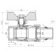 Кран кульовий "Американка" Thermo Alliance Forte 3/4" з антипротіканням прямий SF222W20