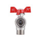 Кран кульовий з накидною гайкою Thermo Alliance Forte 3/4" ВЗ для води кутовий SF224W20