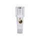Кран кутовий (круг)  Thermo Alliance Standart 1/2"ЗЗ, нерж, хром, керам. буксу TAS351W1515