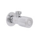 Кран кутовий (круг)  Thermo Alliance Standart 1/2"ЗЗ, нерж, хром, керам. буксу TAS351W1515