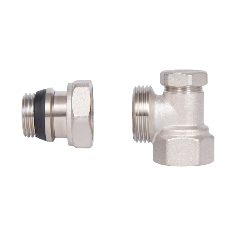 Кран радіаторний Thermo Alliance Base 1/2" ВЗ з антипротіканням кутовий SD229W15