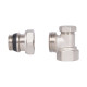 Кран радіаторний Thermo Alliance Base 1/2" ВЗ з антипротіканням кутовий SD229W15