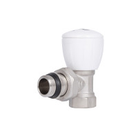 Кран радіаторний Thermo Alliance Standart Powerful 1/2" з антипротіканням кутовий SF232W15