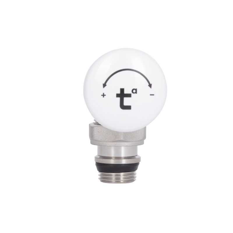 Кран радіаторний Thermo Alliance Standart Powerful 1/2" з антипротіканням кутовий SF232W15