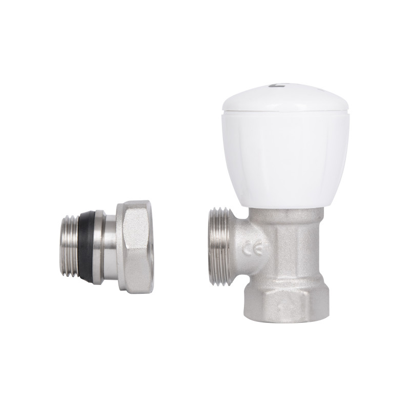 Кран радіаторний Thermo Alliance Standart Powerful 1/2" з антипротіканням кутовий SF232W15