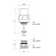 Кран термостатичний SD Forte 1/2"х3/4" для колектора SF012